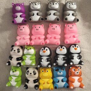Animal-themed squishy toys soft squeezable belly buddies 2.5"